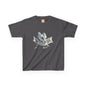 Silver Crystal Dragon Kids Heavy Cotton T-Shirt