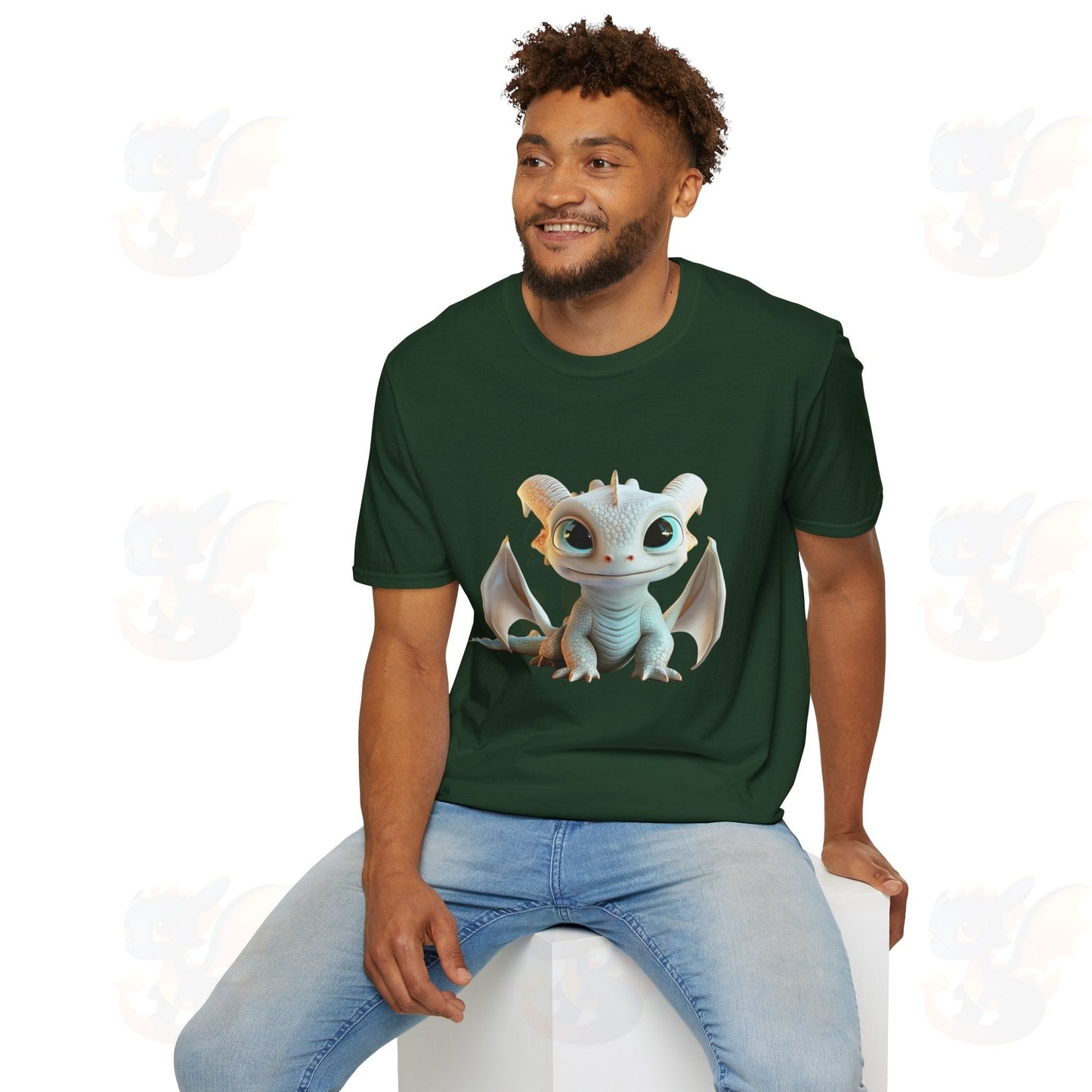 Cute Little Dragon - Unisex Softstyle T-Shirt