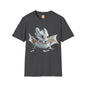 Baby Dragon Hatching from Egg Adult Unisex Softstyle T-Shirt - Teeny Tiny Dragons