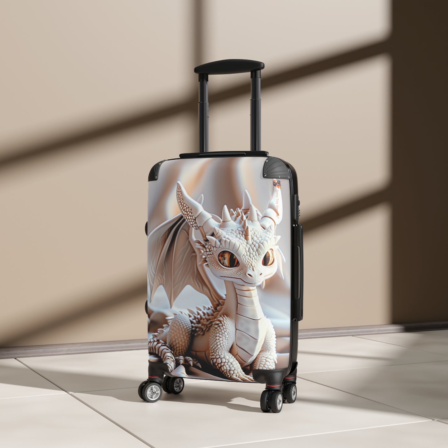 Gorgeous Little White Dragon Suitcase - Teeny Tiny Dragons
