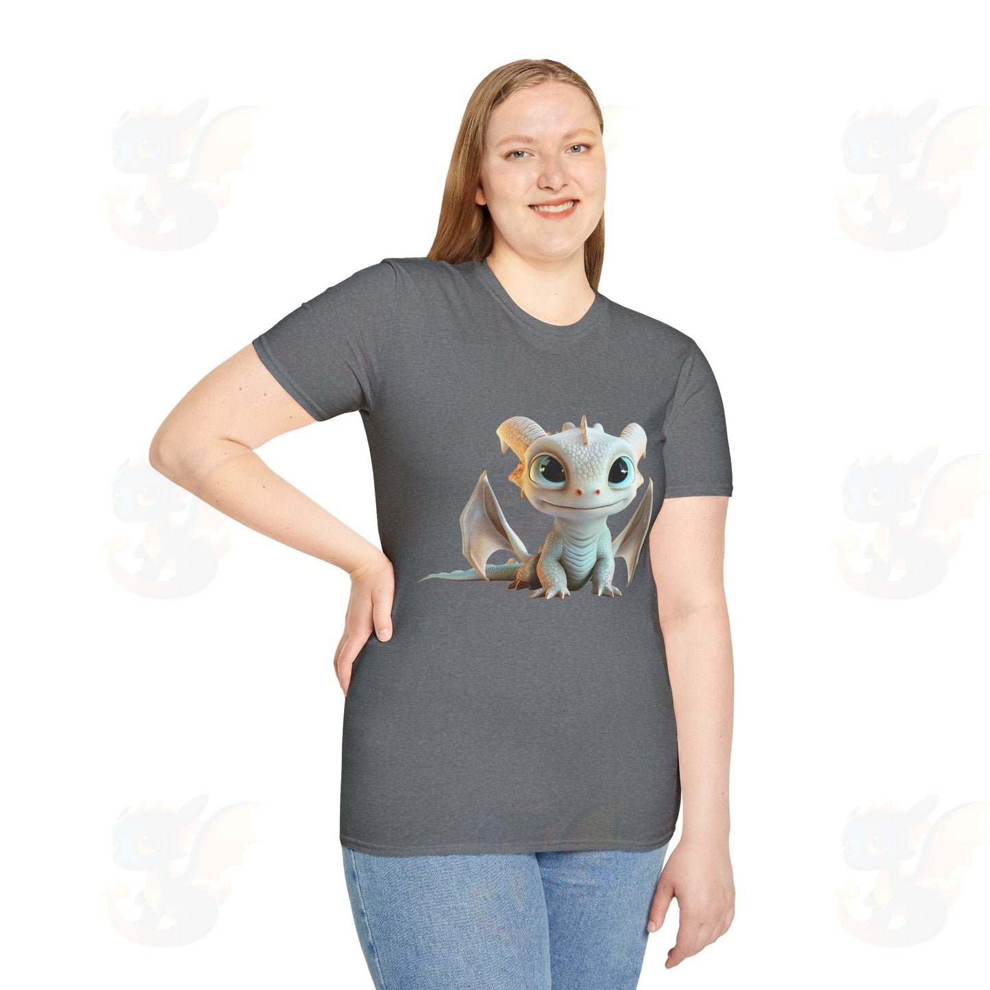 Cute Little Dragon - Unisex Softstyle T-Shirt