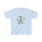 Cute White Robot Dragon Kids Heavy Cotton T-Shirt - Teeny Tiny Dragons