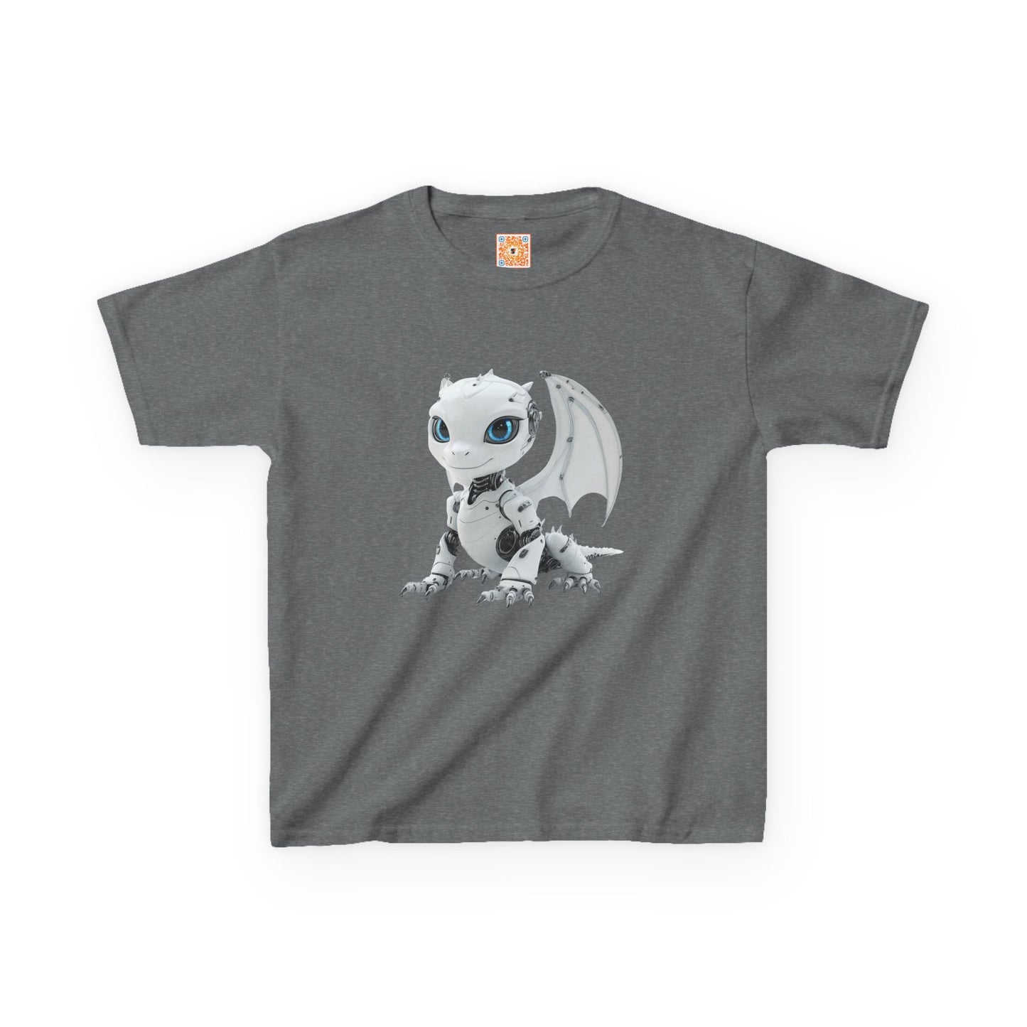 Happy Robot Dragon Kids Heavy Cotton T-Shirt - Teeny Tiny Dragons