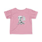 White Robot Dragon Infant Fine Jersey T-Shirt - Teeny Tiny Dragons