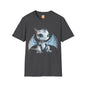Blue Robot Dragon Adult Unisex Softstyle T-Shirt - Teeny Tiny Dragons