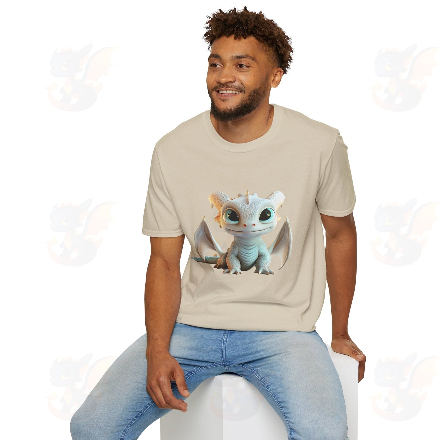 Cute Little Dragon - Unisex Softstyle T-Shirt