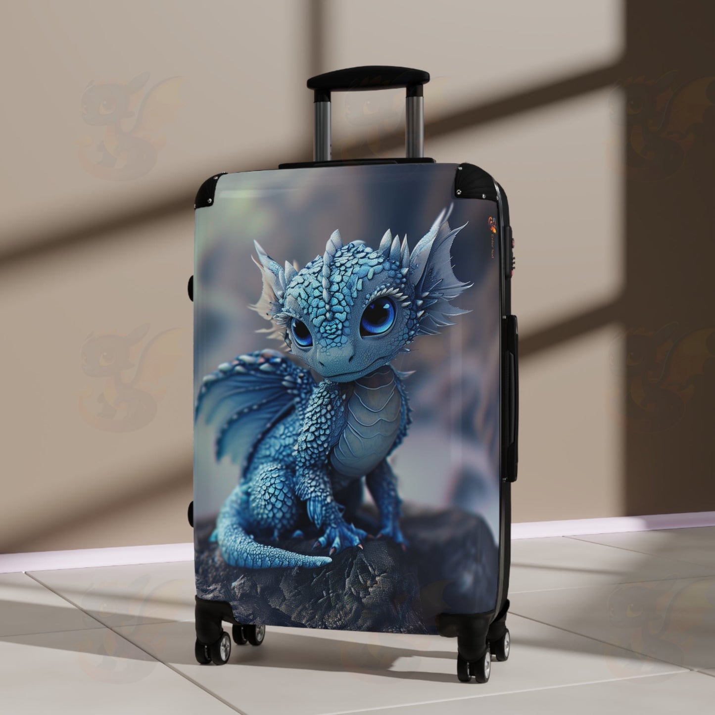 Suitcase With a  Magical Dragon Companion for Your Travels