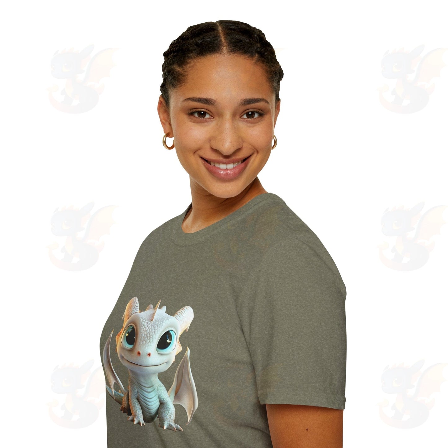 Cute Little Dragon - Unisex Softstyle T-Shirt