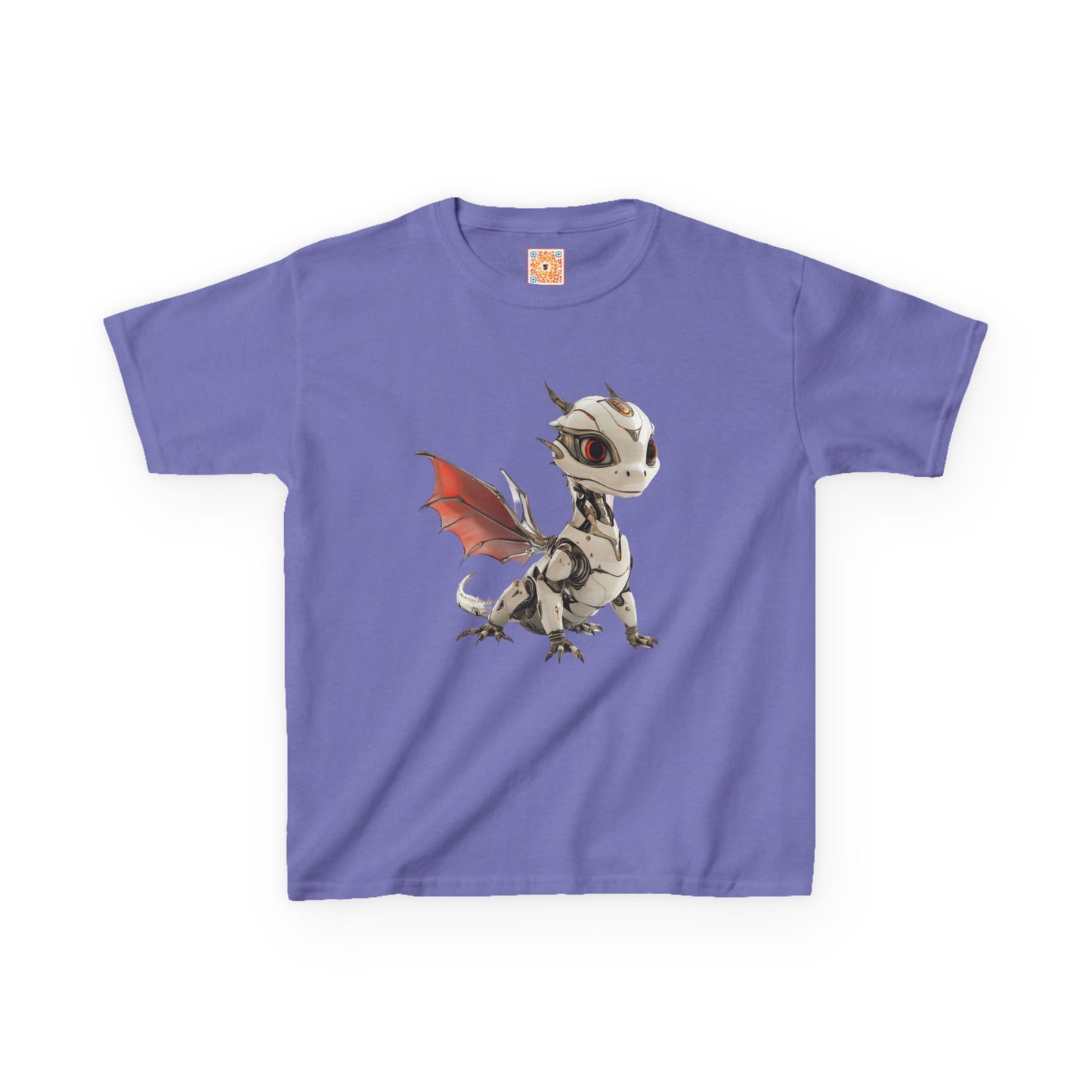Cool Standing Robot Dragon Kids 100% Cotton T-Shirt - Teeny Tiny Dragons