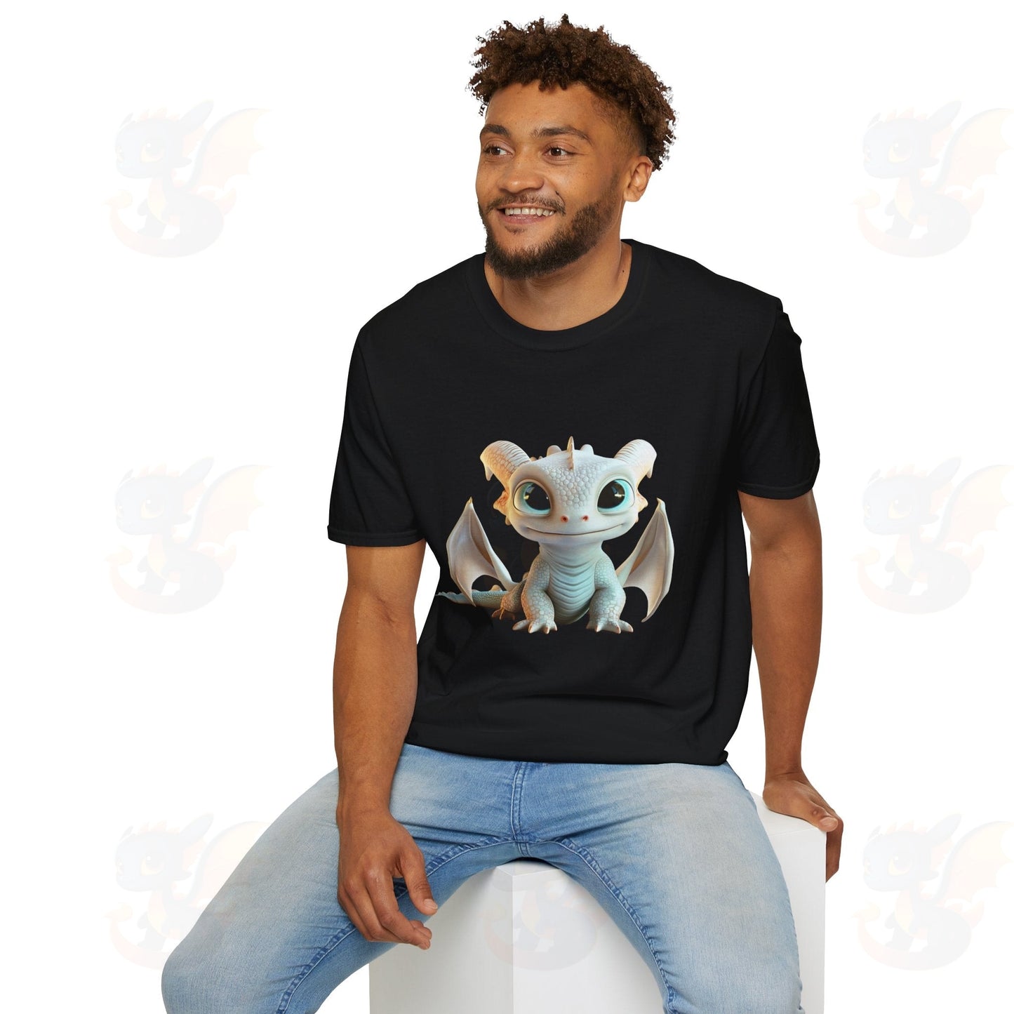 Cute Little Dragon - Unisex Softstyle T-Shirt