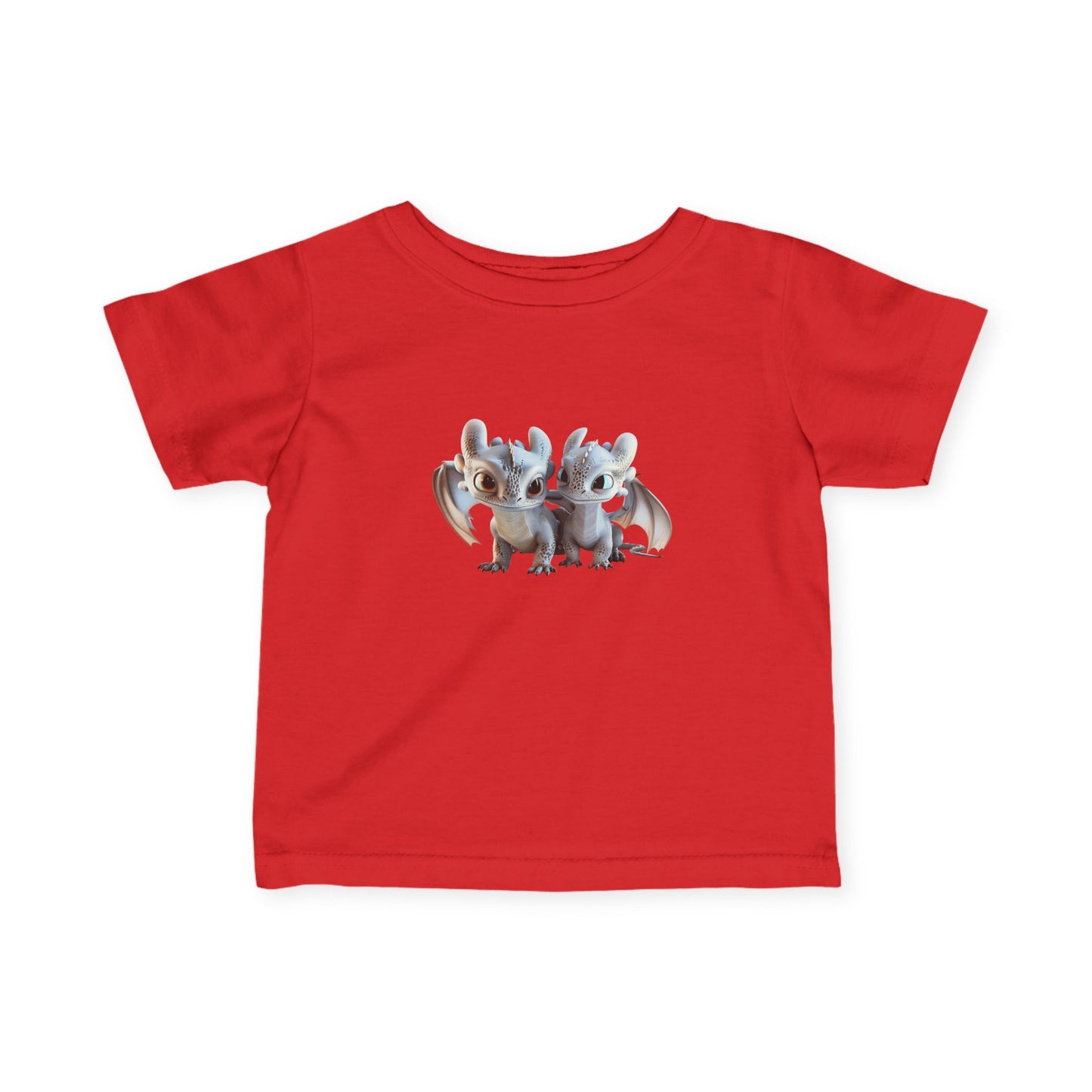 Icy Twin Baby Dragons Infant Fine Jersey T-Shirt - Teeny Tiny Dragons