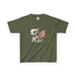Sitting Grey Robot Dragon Kids 100% Cotton T-Shirt - Teeny Tiny Dragons