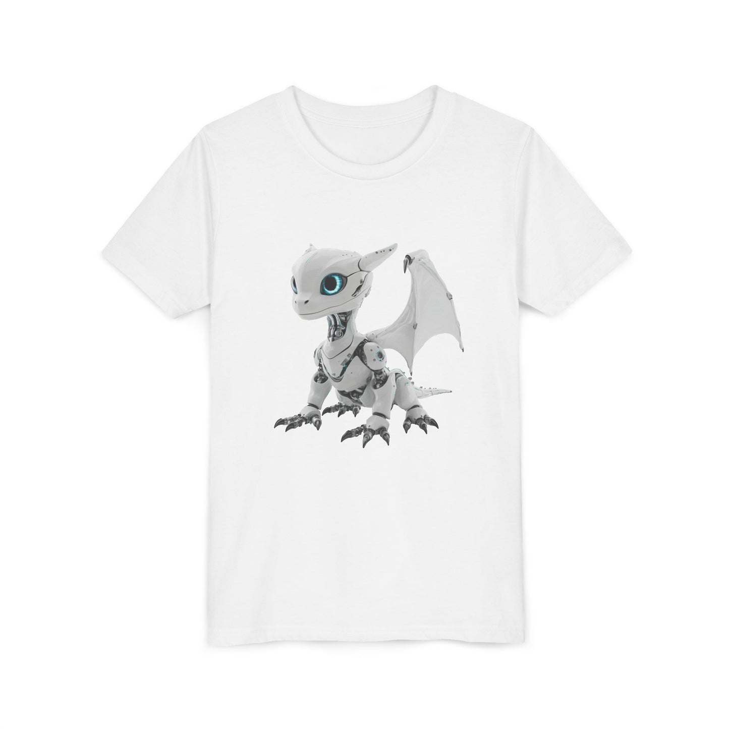 Fun Robot Dragon - Youth Short Sleeve T-Shirt - Teeny Tiny Dragons