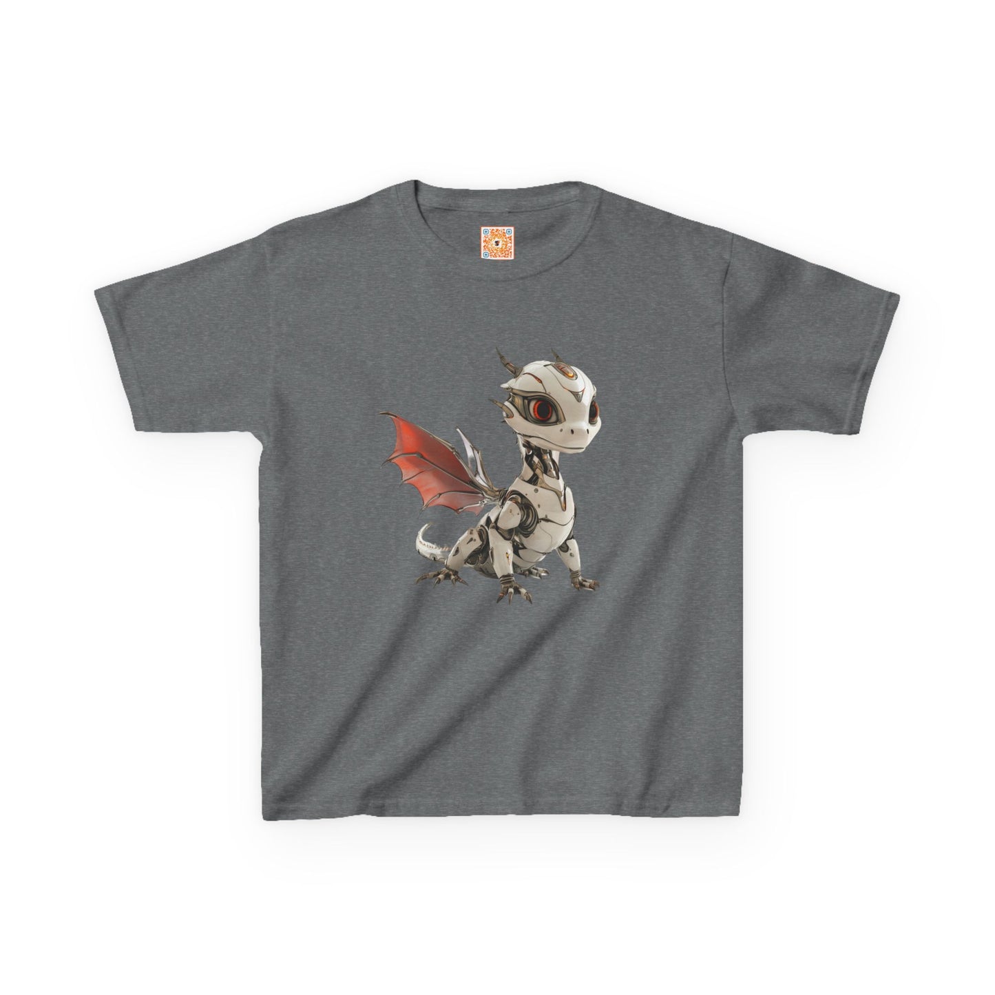 Cool Standing Robot Dragon Kids 100% Cotton T-Shirt - Teeny Tiny Dragons