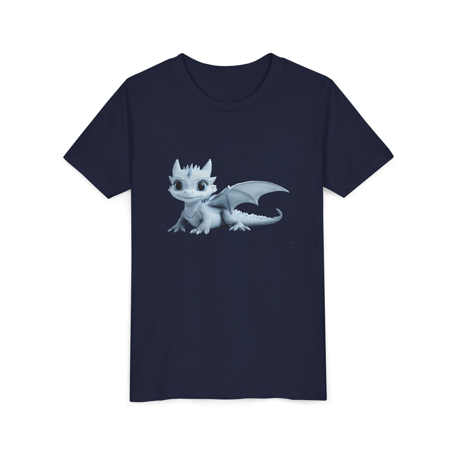 Beautiful Blue Baby Dragon - Youth Short Sleeve T-Shirt - Teeny Tiny Dragons