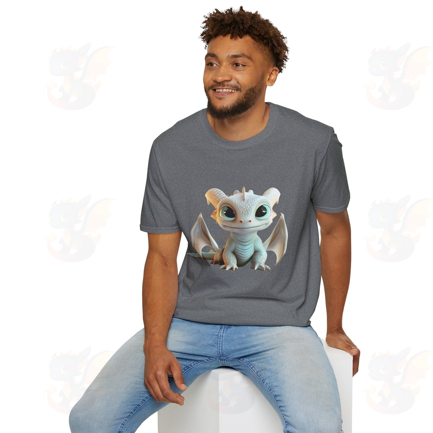 Cute Little Dragon - Unisex Softstyle T-Shirt