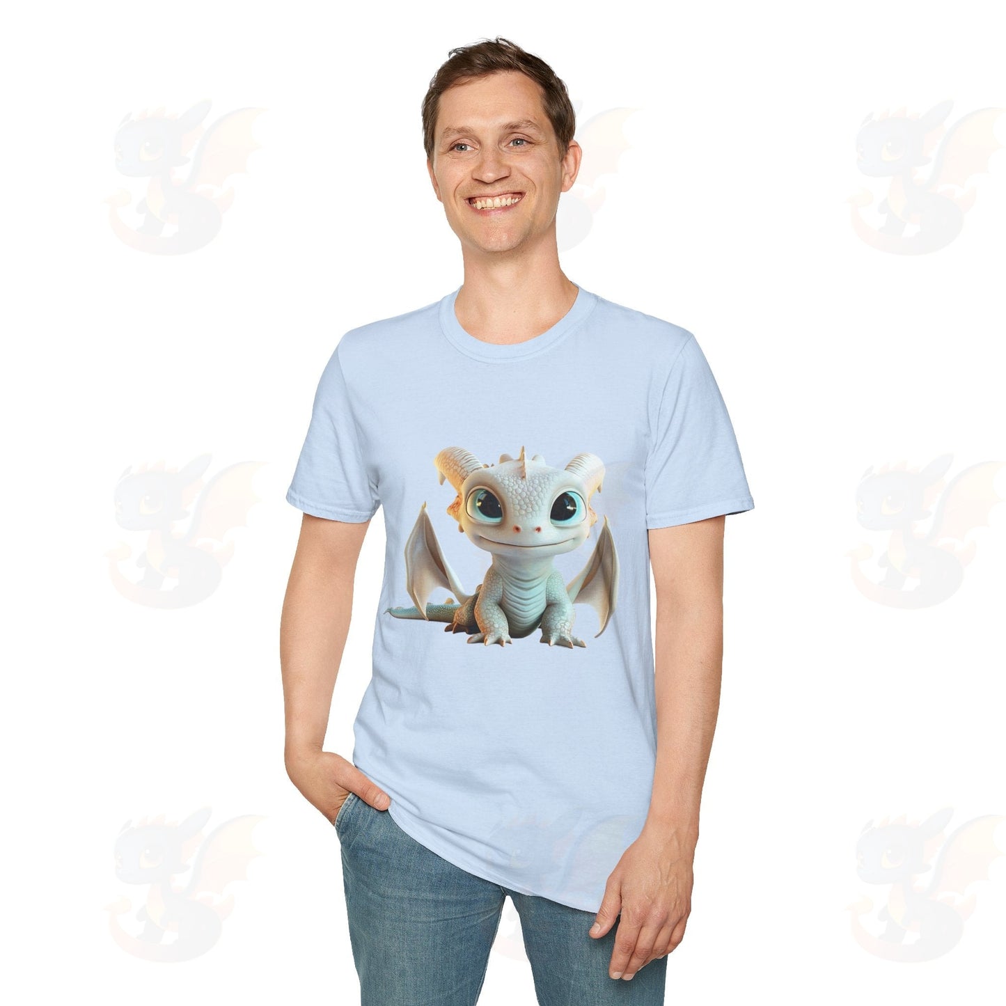 Cute Little Dragon - Unisex Softstyle T-Shirt