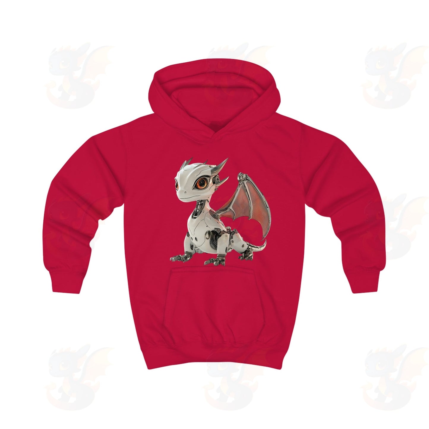 Cool Robot Dragon - Kids Hoodie