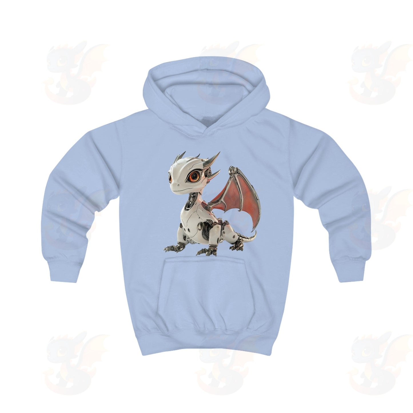 Cool Robot Dragon - Kids Hoodie