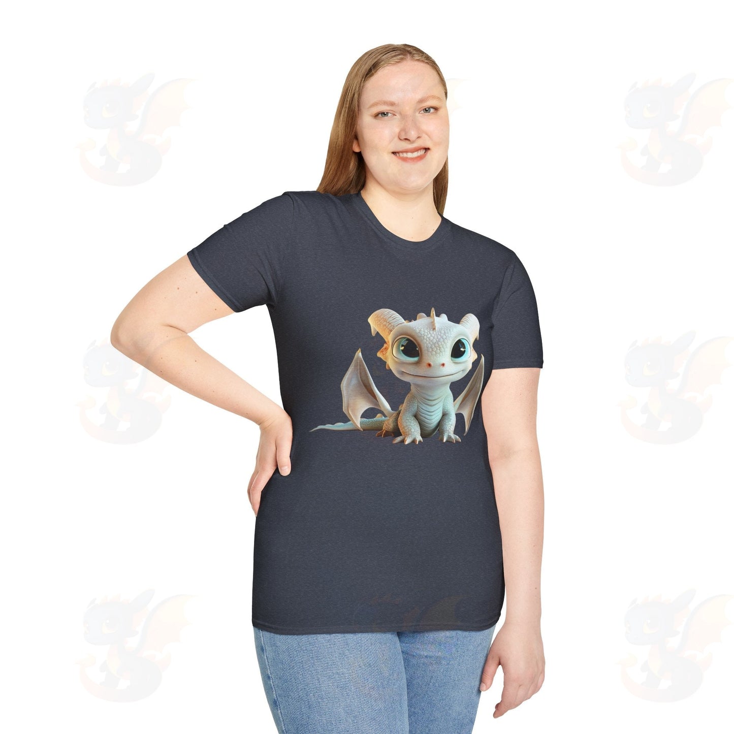 Cute Little Dragon - Unisex Softstyle T-Shirt