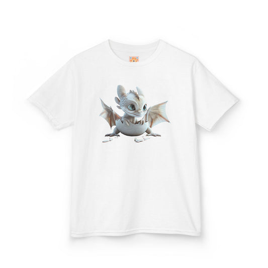 Baby Dragon Hatching Kids Heavy Cotton T-Shirt - Teeny Tiny Dragons