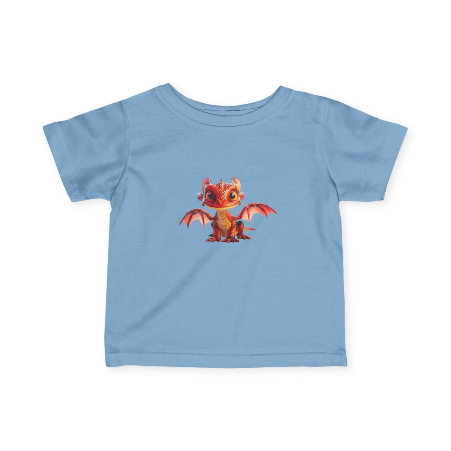 Adorable Red Dragon Infant Fine Jersey T-Shirt - Teeny Tiny Dragons