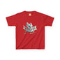 Silver Crystal Dragon Kids Heavy Cotton T-Shirt