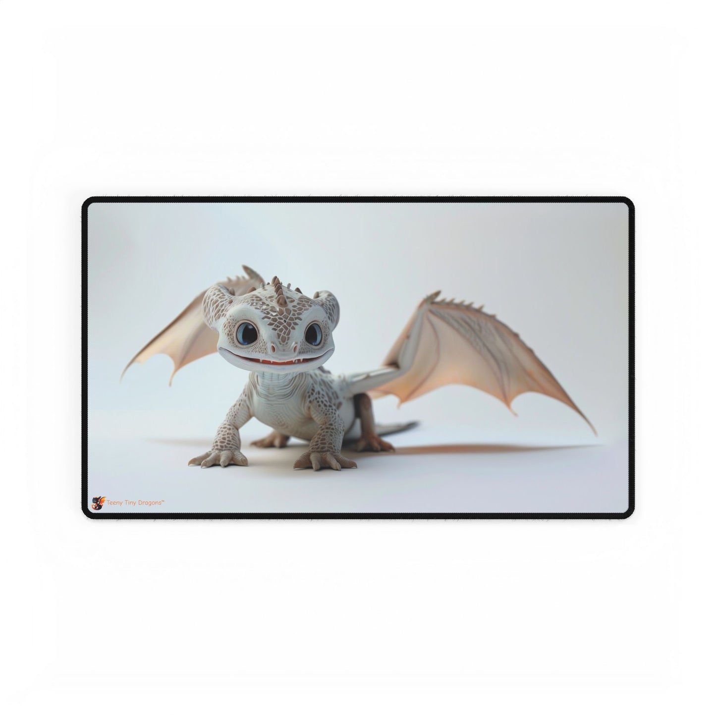 Happy Smiley Little Dragon Mouse Mat - Teeny Tiny Dragons