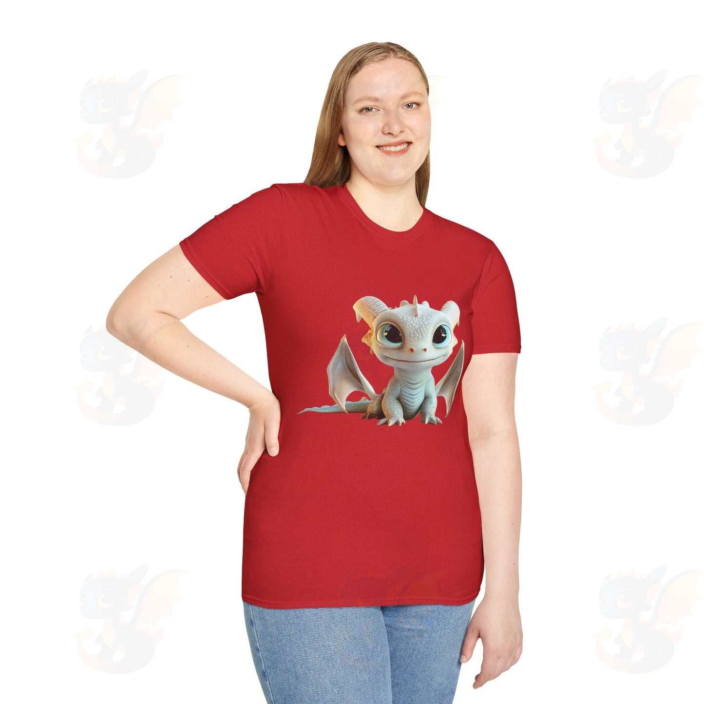 Cute Little Dragon - Unisex Softstyle T-Shirt