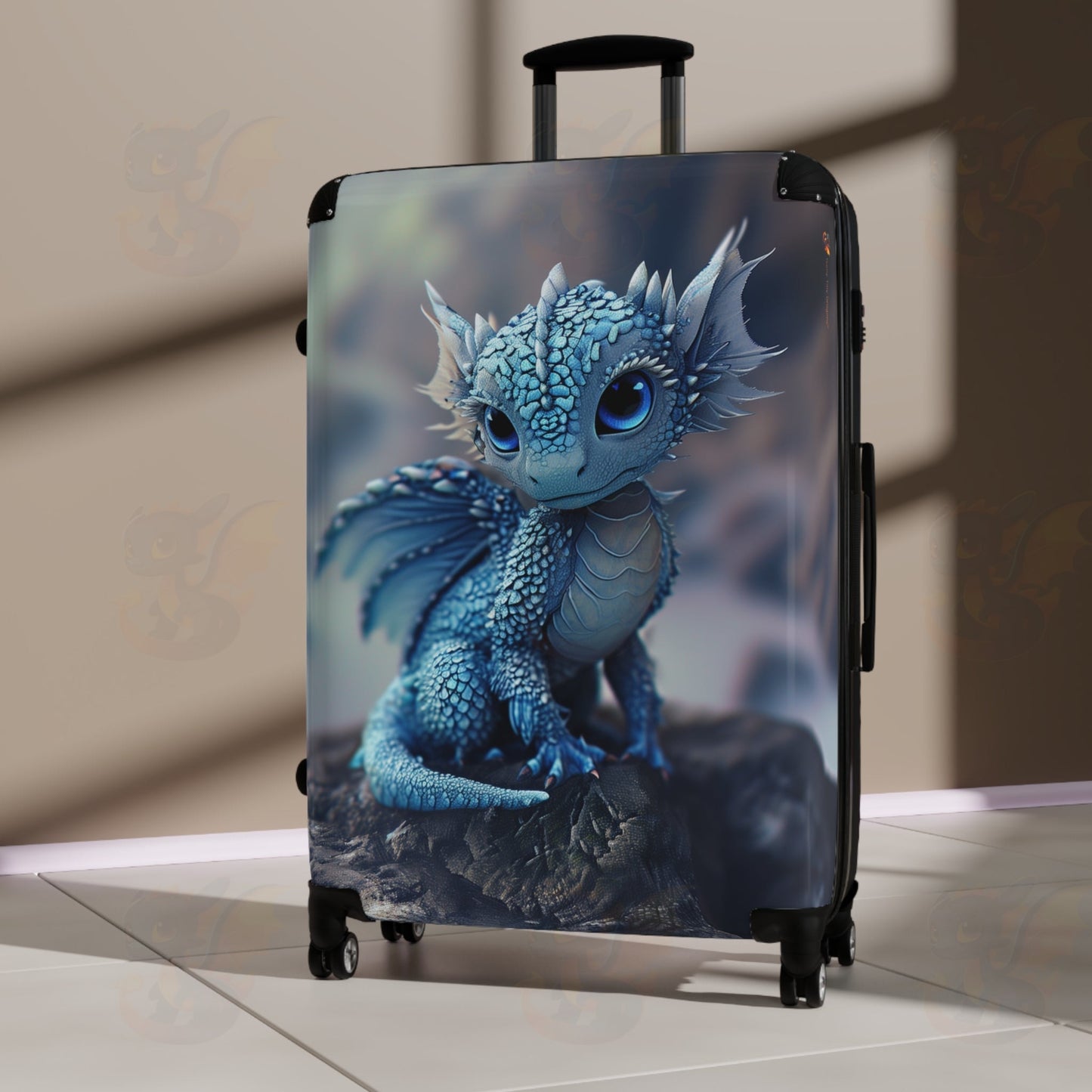 Suitcase With a  Magical Dragon Companion for Your Travels