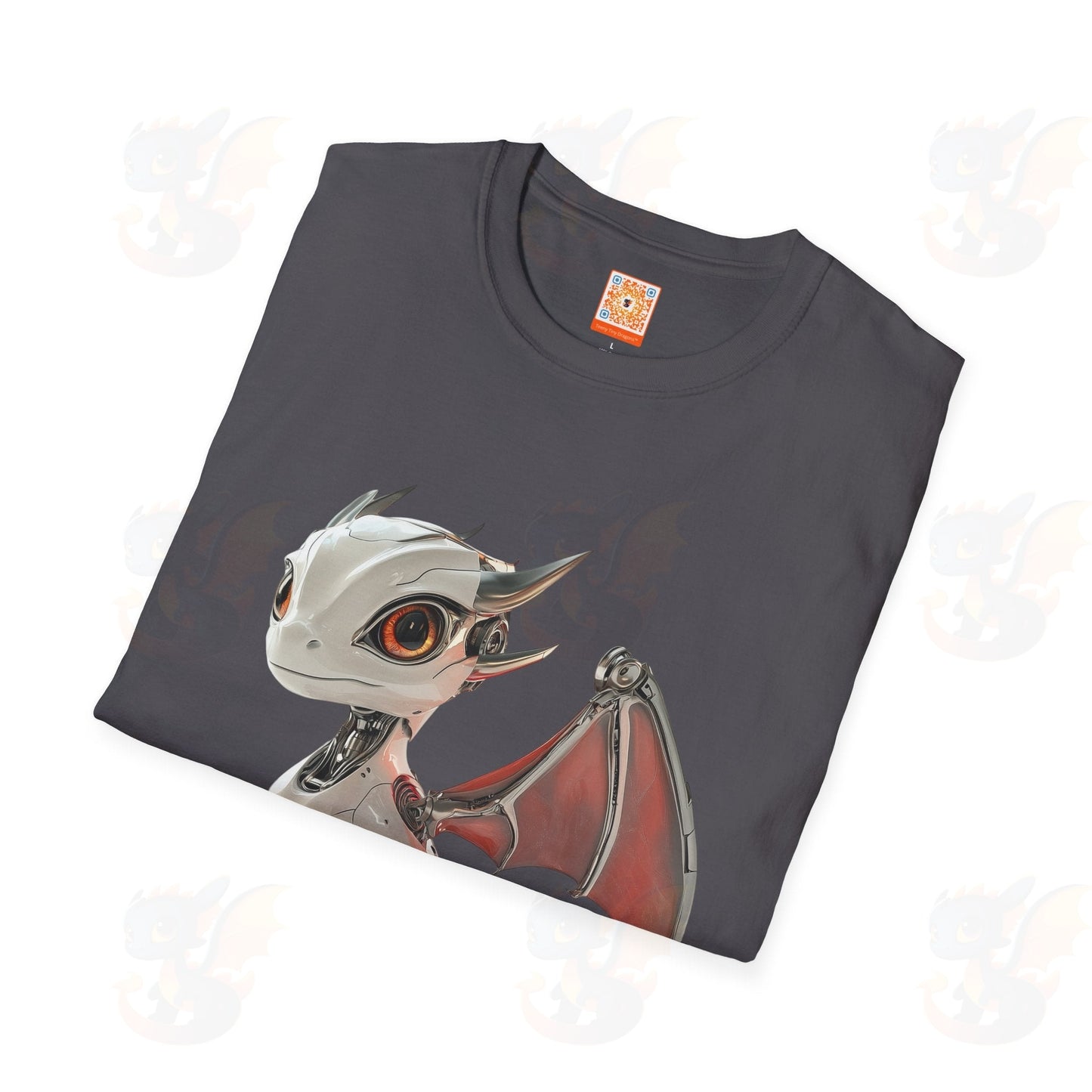 Adult Robot Dragon Design Unisex Softstyle T-Shirt