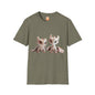 Twin Baby Dragons Adult Unisex Softstyle T-Shirt - Teeny Tiny Dragons