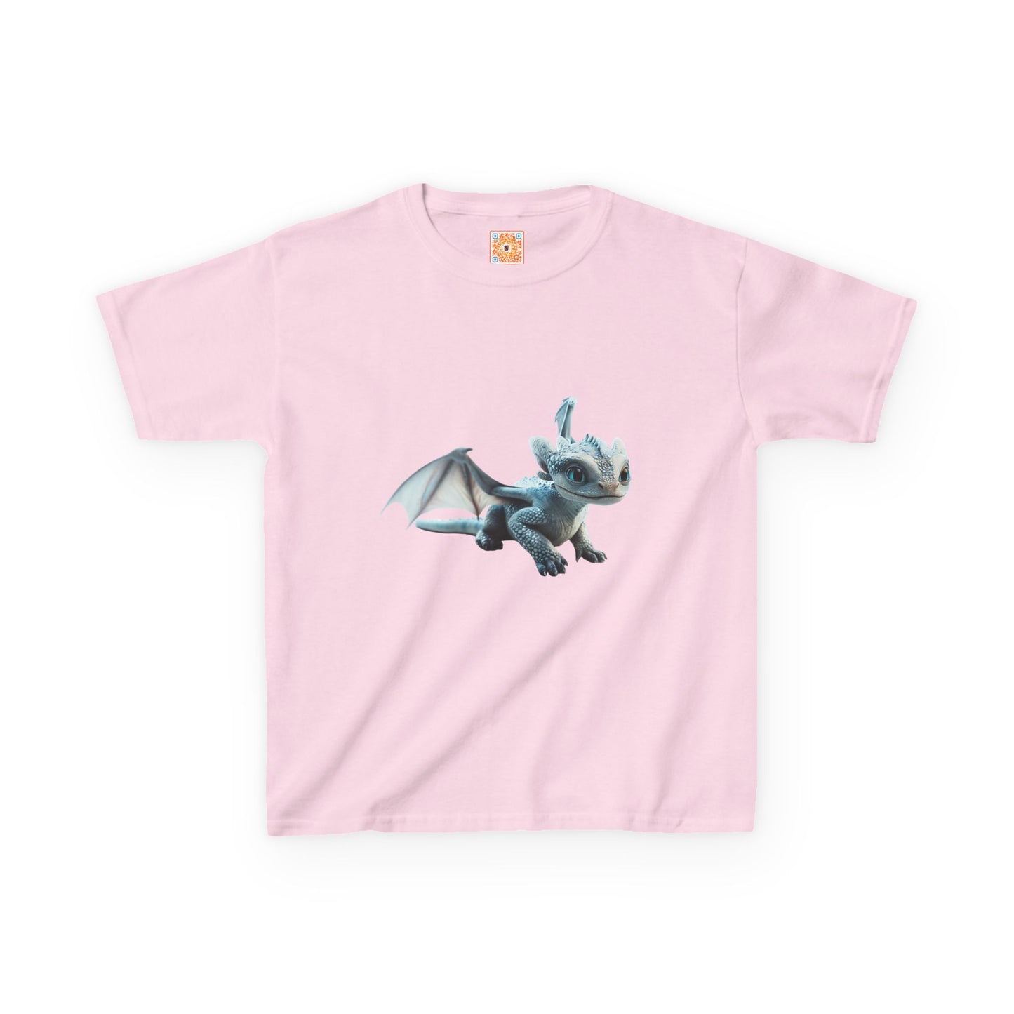 Flying White Dragon Kids Heavy Cotton T-Shirt - Teeny Tiny Dragons