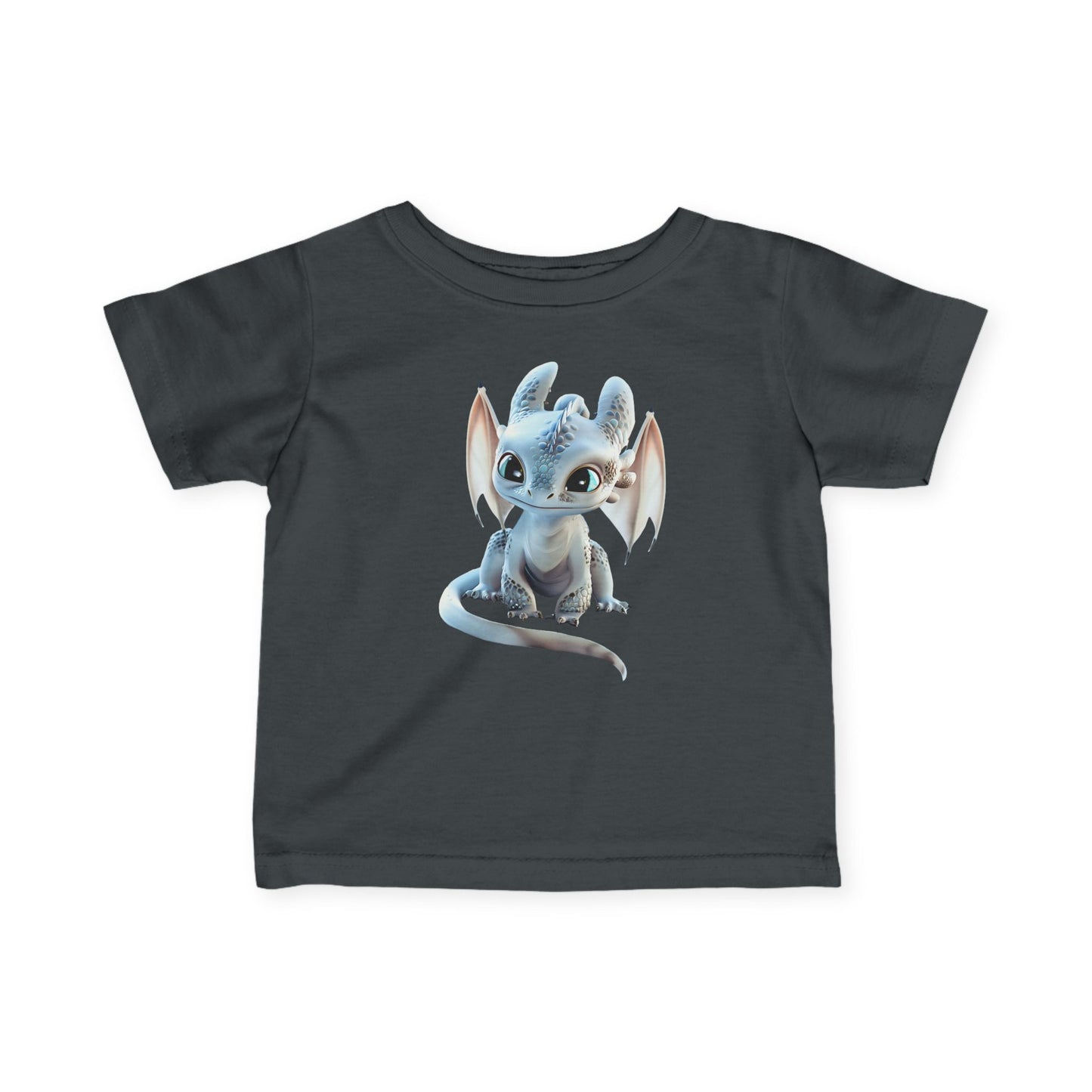 Cute Little Blue Dragon Infant Fine Jersey T-Shirt - Teeny Tiny Dragons