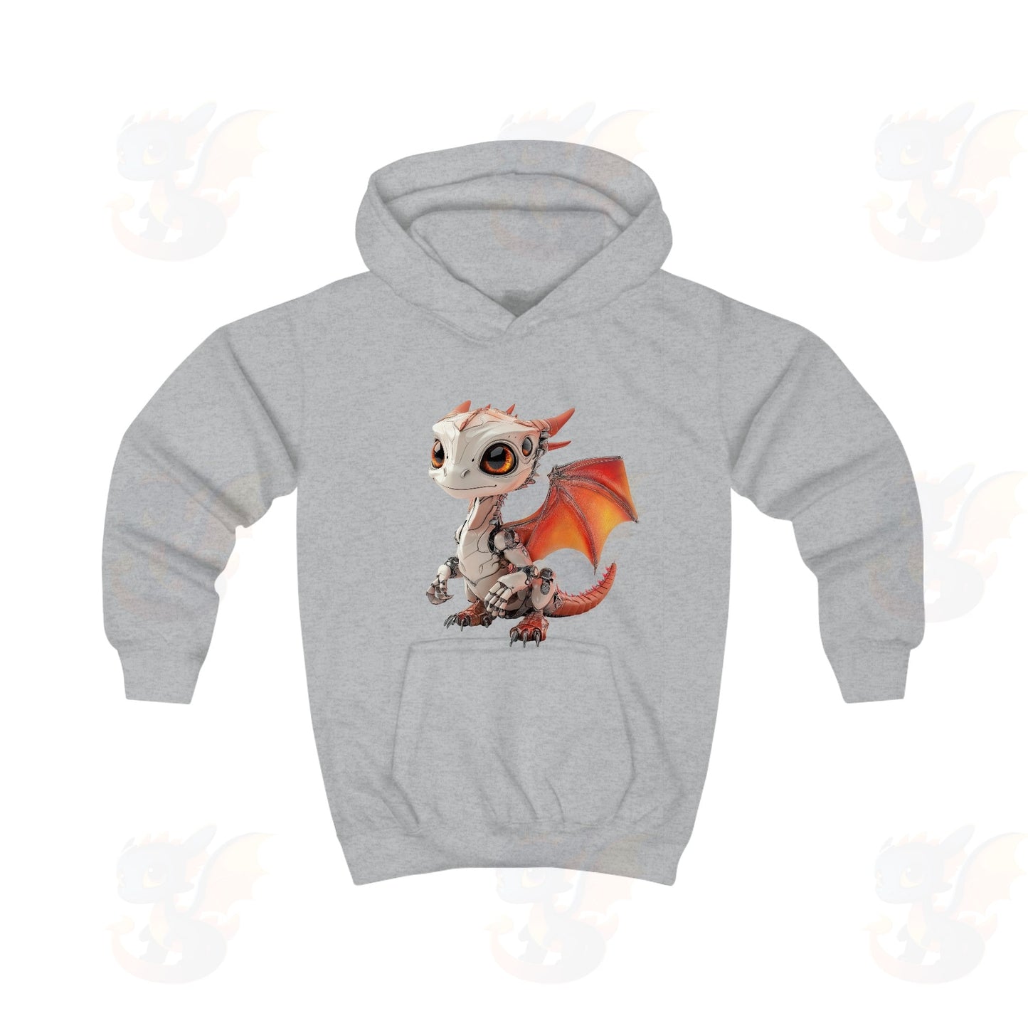 Very Cute Robot Dragon - Kids Hoodie