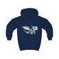 Blue Robot Dragon Kids Hoodie | Teeny Tiny Dragons