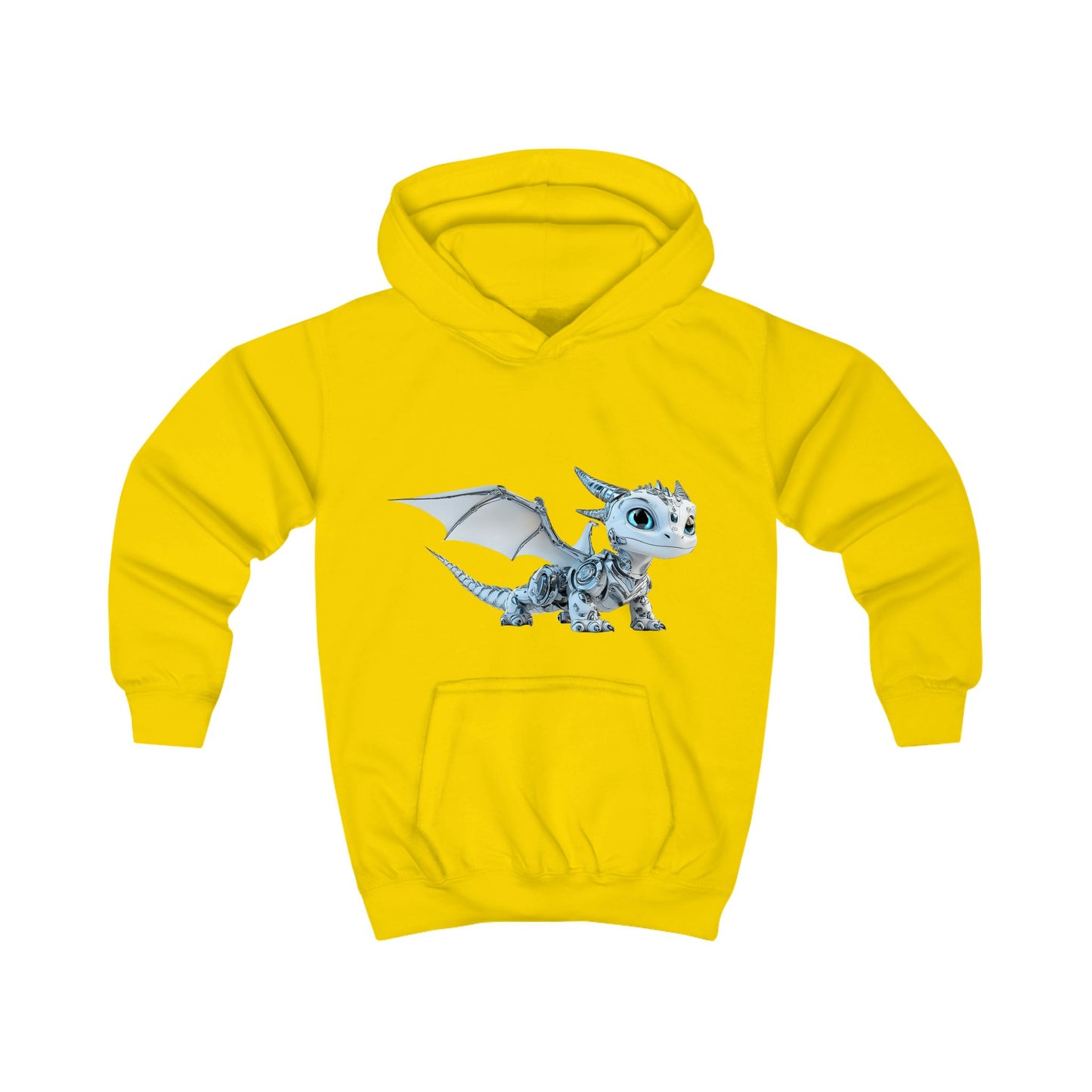Blue Robot Dragon Kids Hoodie | Teeny Tiny Dragons