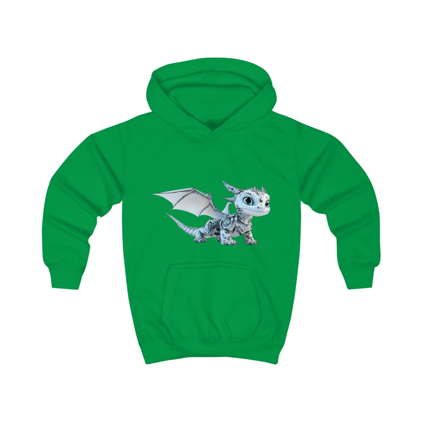 Blue Robot Dragon Kids Hoodie | Teeny Tiny Dragons