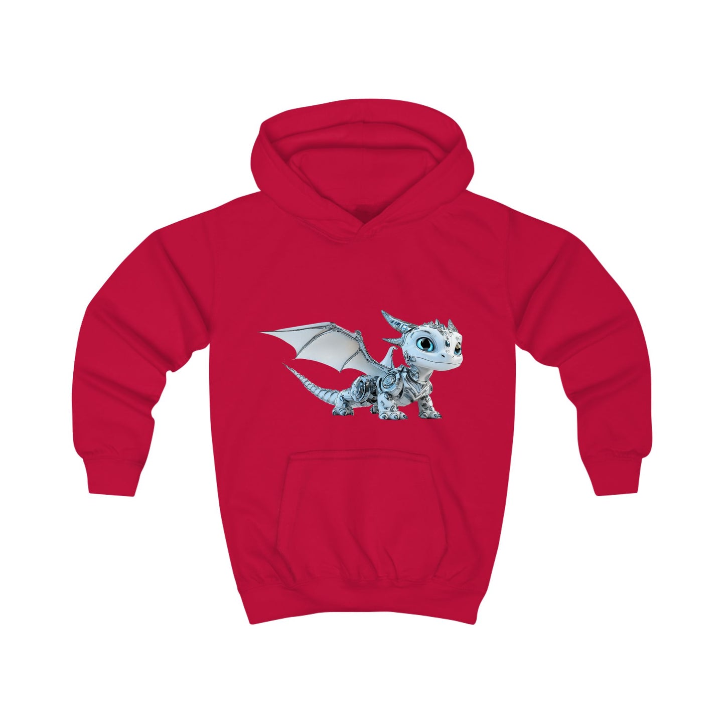 Blue Robot Dragon Kids Hoodie | Teeny Tiny Dragons