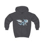 Blue Robot Dragon Kids Hoodie | Teeny Tiny Dragons