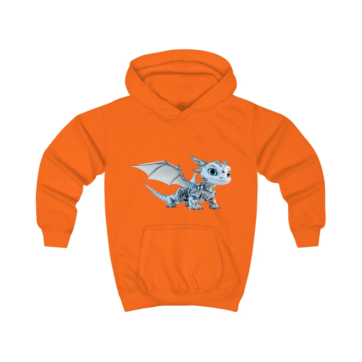Blue Robot Dragon Kids Hoodie | Teeny Tiny Dragons
