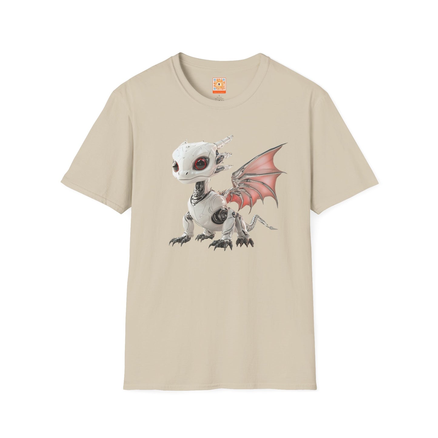 Blush Robot Dragon Adult T-Shirt - Teeny Tiny Dragons