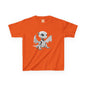 Cute White Robot Dragon Kids Heavy Cotton T-Shirt - Teeny Tiny Dragons