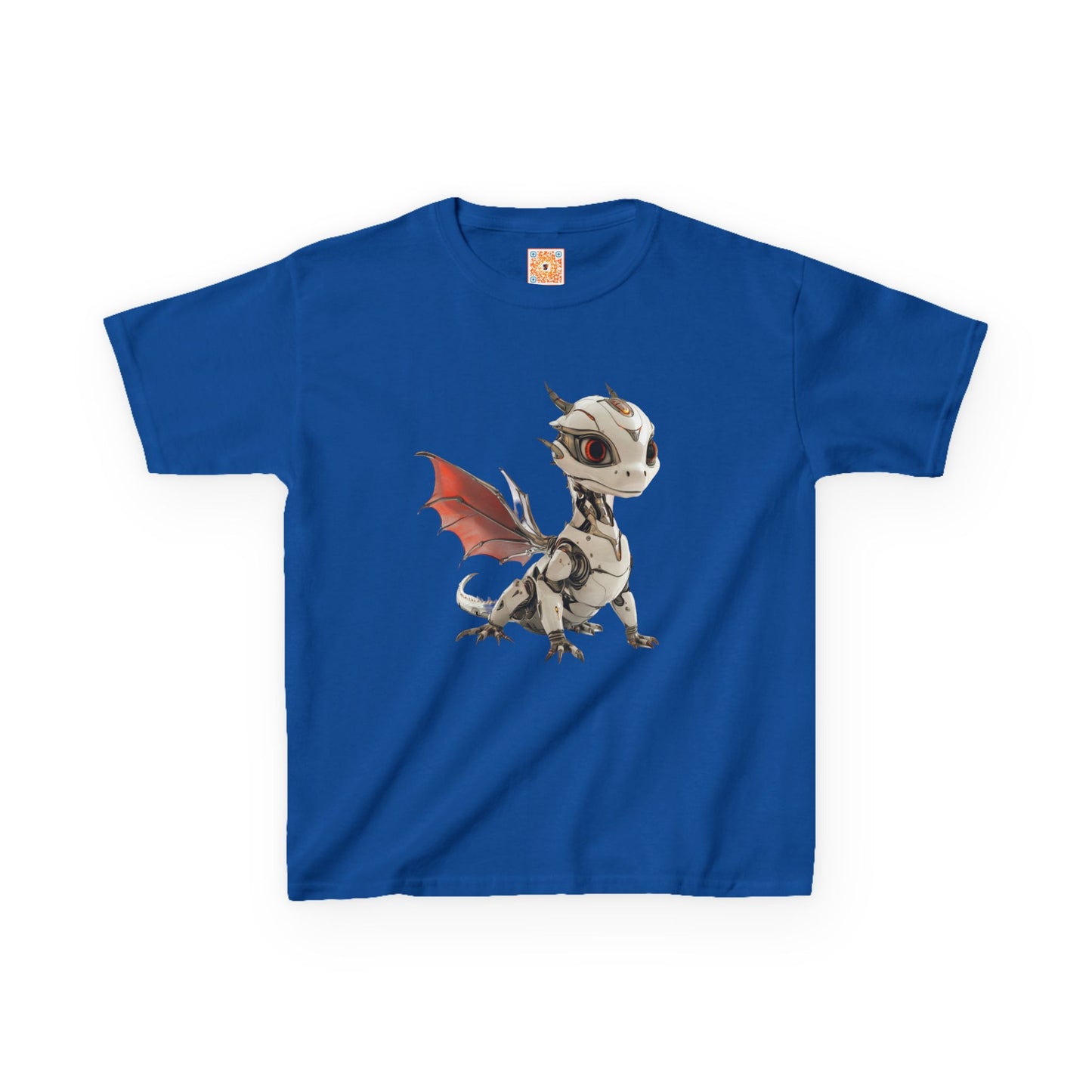 Cool Standing Robot Dragon Kids 100% Cotton T-Shirt - Teeny Tiny Dragons