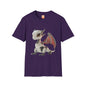 Sitting Robot Dragon Adult Unisex Softstyle T-Shirt - Teeny Tiny Dragons