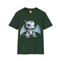 Blue Robot Dragon Adult Unisex Softstyle T-Shirt - Teeny Tiny Dragons