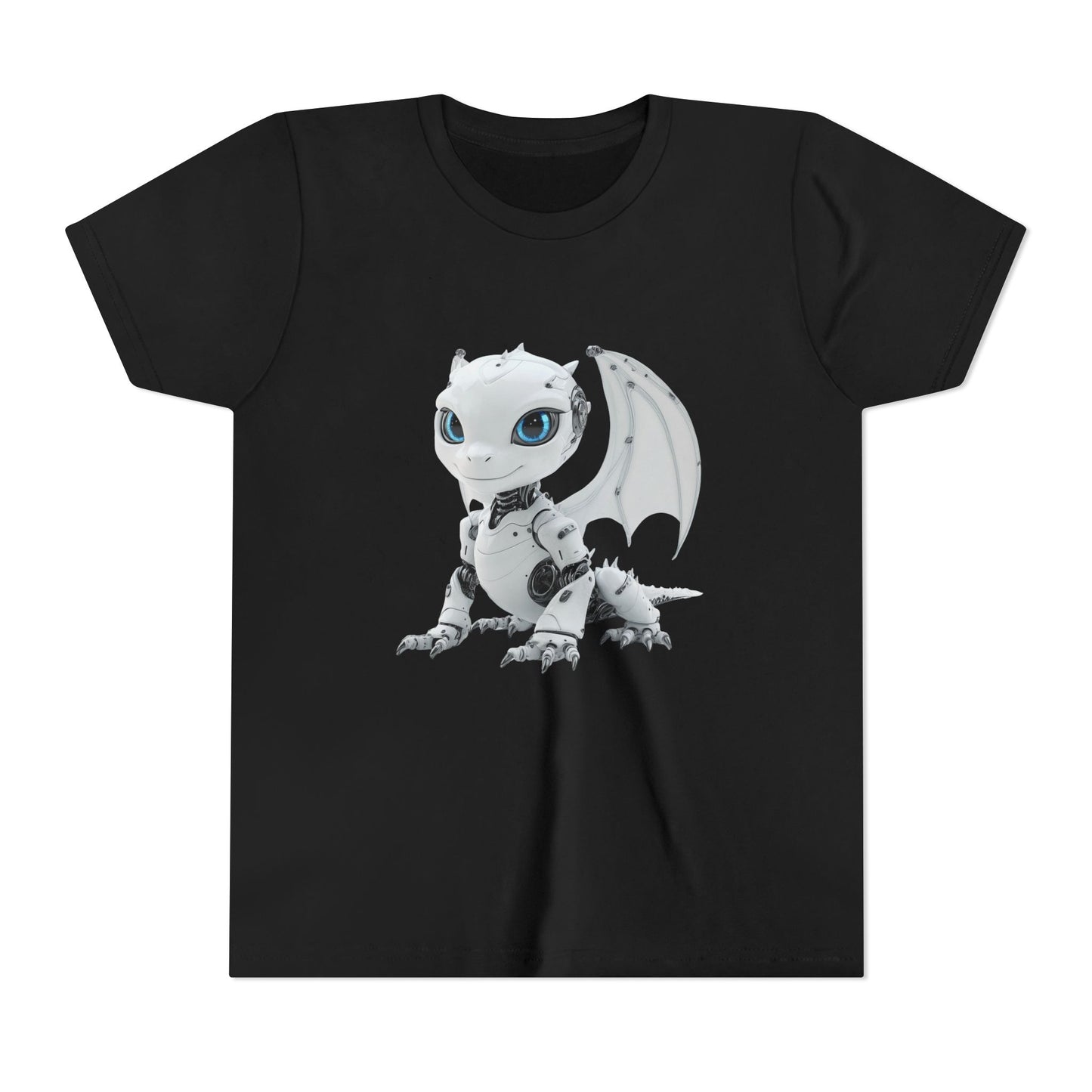 Beautiful Looking Robot Dragon - Youth Short Sleeve T-Shirt - Teeny Tiny Dragons