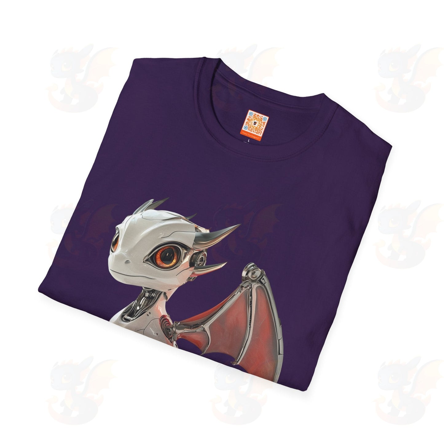 Adult Robot Dragon Design Unisex Softstyle T-Shirt