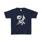 Blue Eyed Robot Dragon Heavy Cotton T-Shirt - Teeny Tiny Dragons