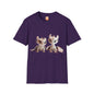 Twin Baby Dragons Adult Unisex Softstyle T-Shirt - Teeny Tiny Dragons